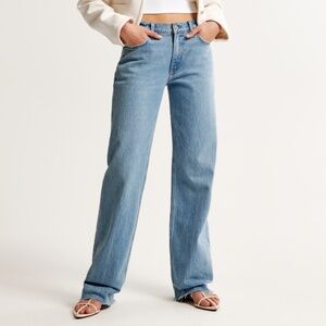 Abercrombie baggy low rise jeans